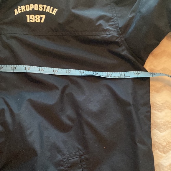 Aeropostle lined men’s XS nylon jacket Hooded. Oversized for XS. PTP about 22.5 - Picture 7 of 9